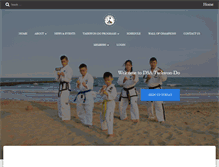 Tablet Screenshot of dsataekwondo.com